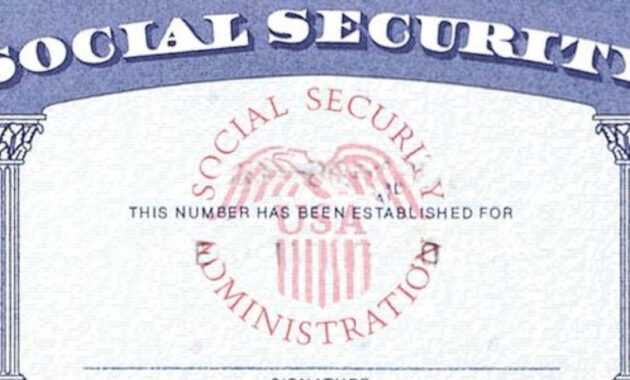 7 Social Security Card Template Psd Images - Social Security intended for Social Security Card Template Free