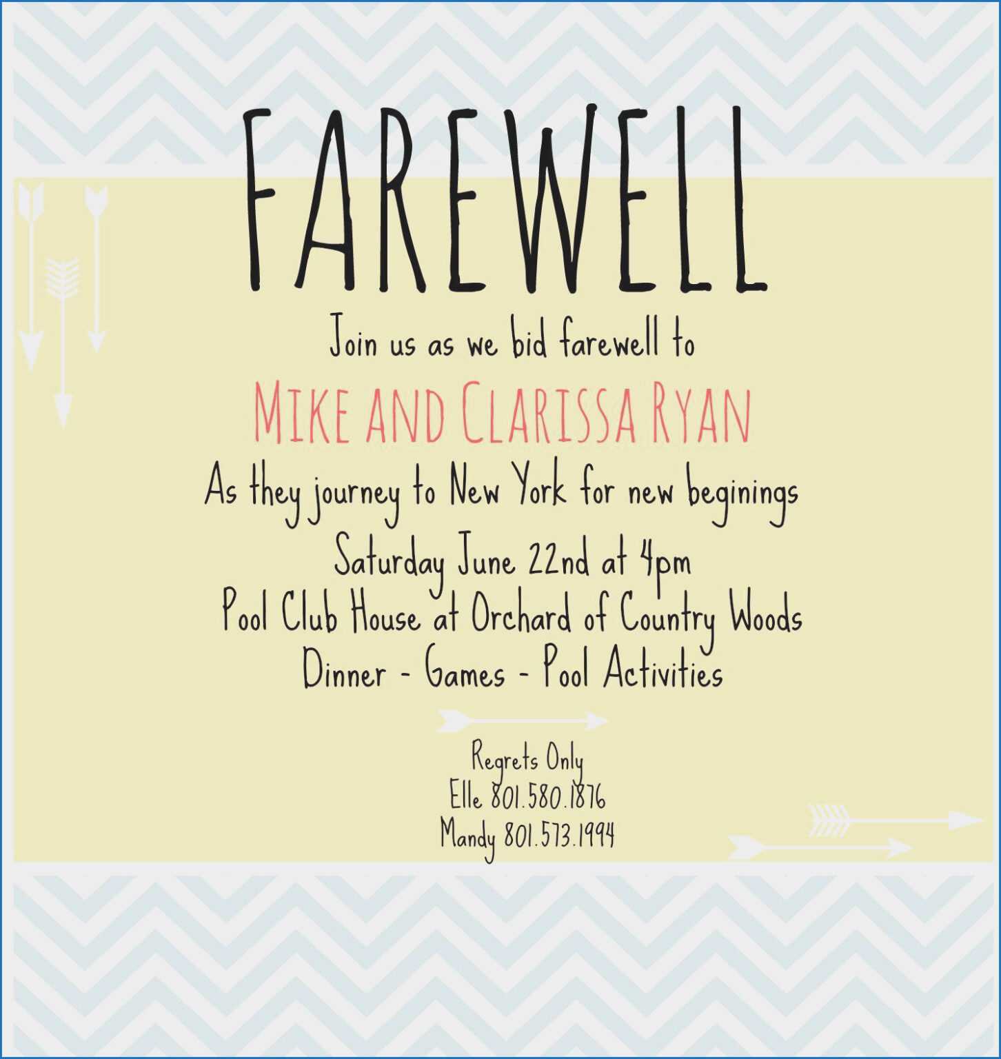 Invitation To Farewell Party Email