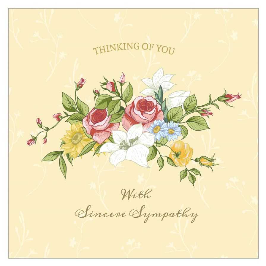 8 Free, Printable Condolence And Sympathy Cards In Sorry For Your Loss Card Template