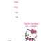 85 Visiting 7Th Birthday Invitation Template Hello Kitty For With Hello Kitty Birthday Card Template Free