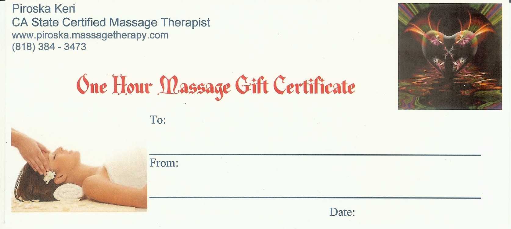 9 Best Photos Of Free Printable Massage Gift Certificates Inside Massage Gift Certificate Template Free Printable