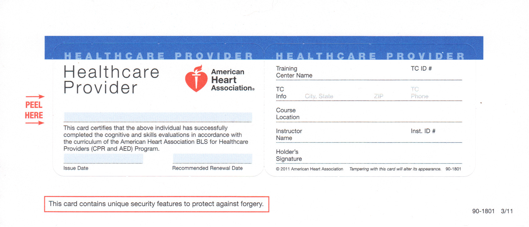 9 Best Photos Of Print Blank Cpr Card – American Heart Intended For Cpr Card Template