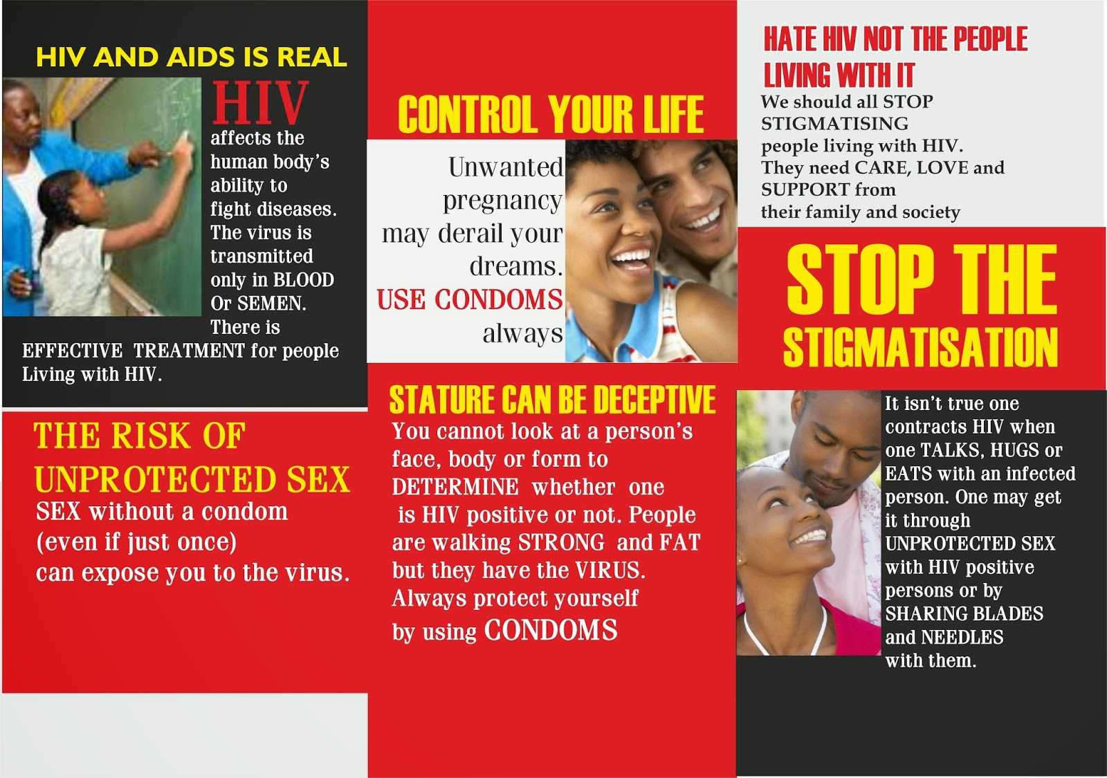 9 Best Photos Of Student Educational On Hiv Aids Brochure For Hiv Aids 