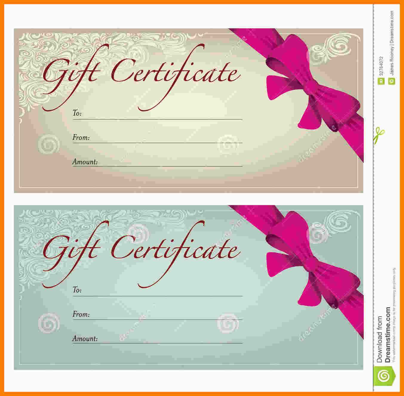 9+ Free Voucher Templates For Word | Marlows Jewellers With Regard To Pink Gift Certificate Template