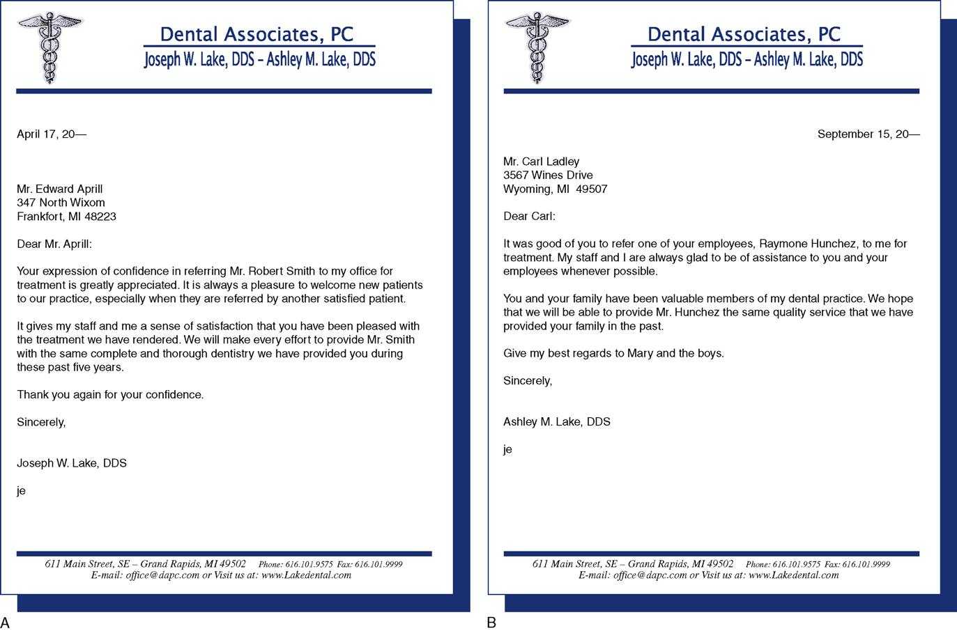 9. Written Communications | Pocket Dentistry Inside Dentist Appointment Card Template
