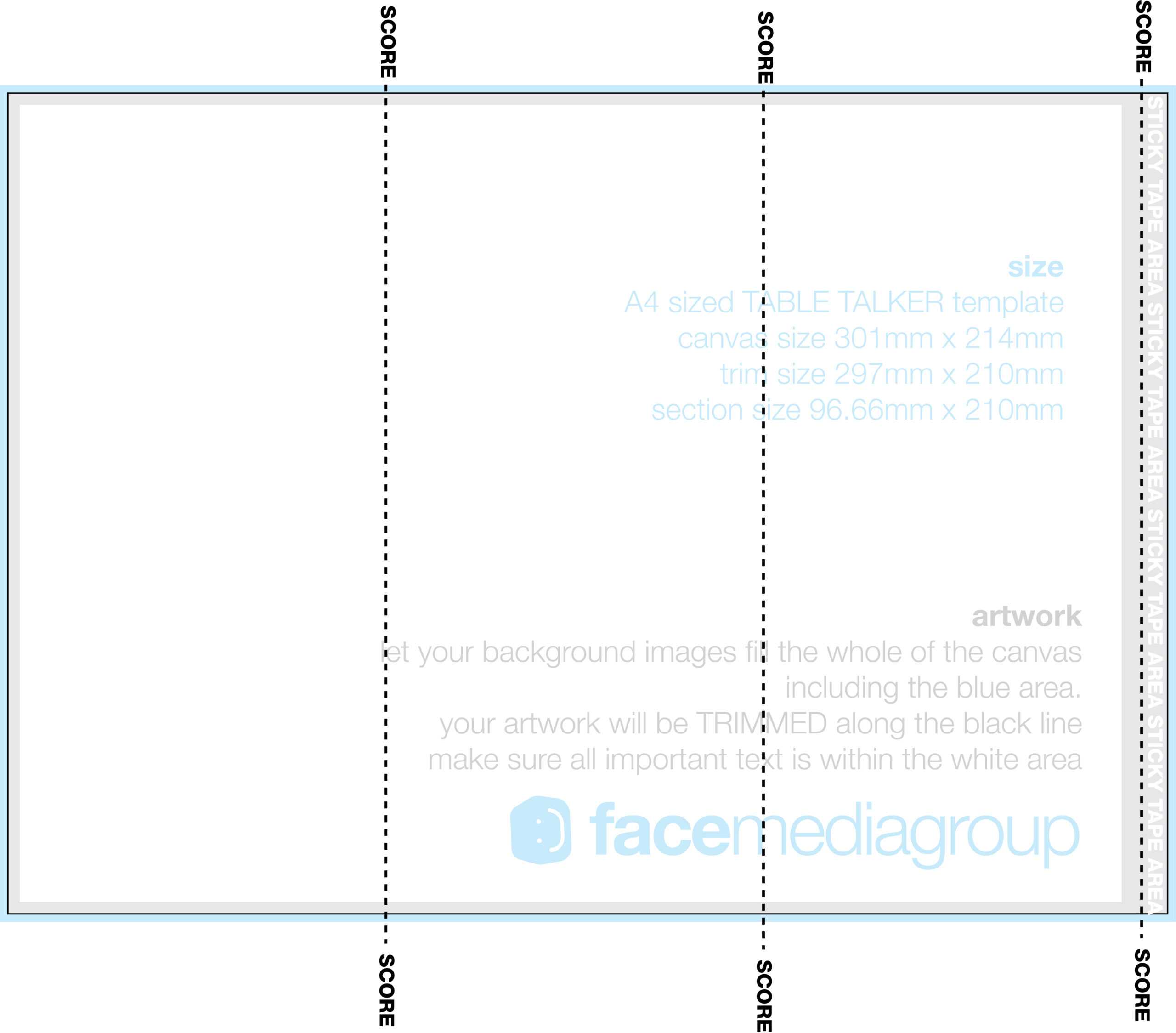 A4 Tri Fold Table Talker Template | Photo Page – Everystockphoto With Regard To Tri Fold Tent Card Template