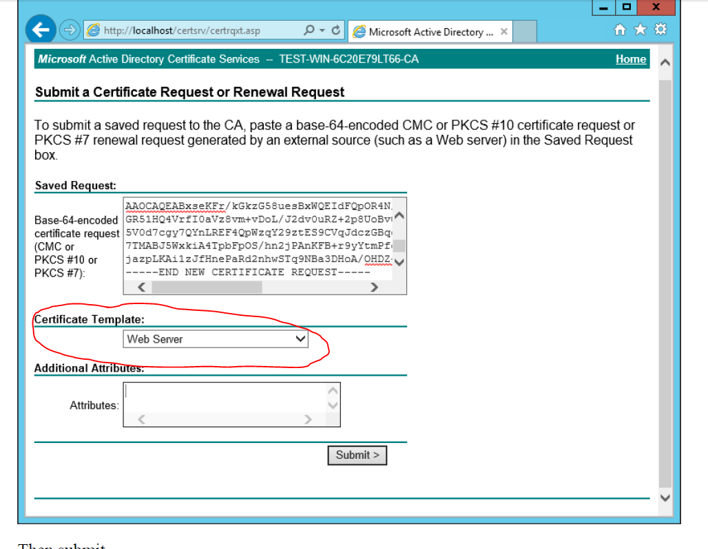 Ad Certificate Services – The Combobox To Select Template Is With Regard To Active Directory Certificate Templates