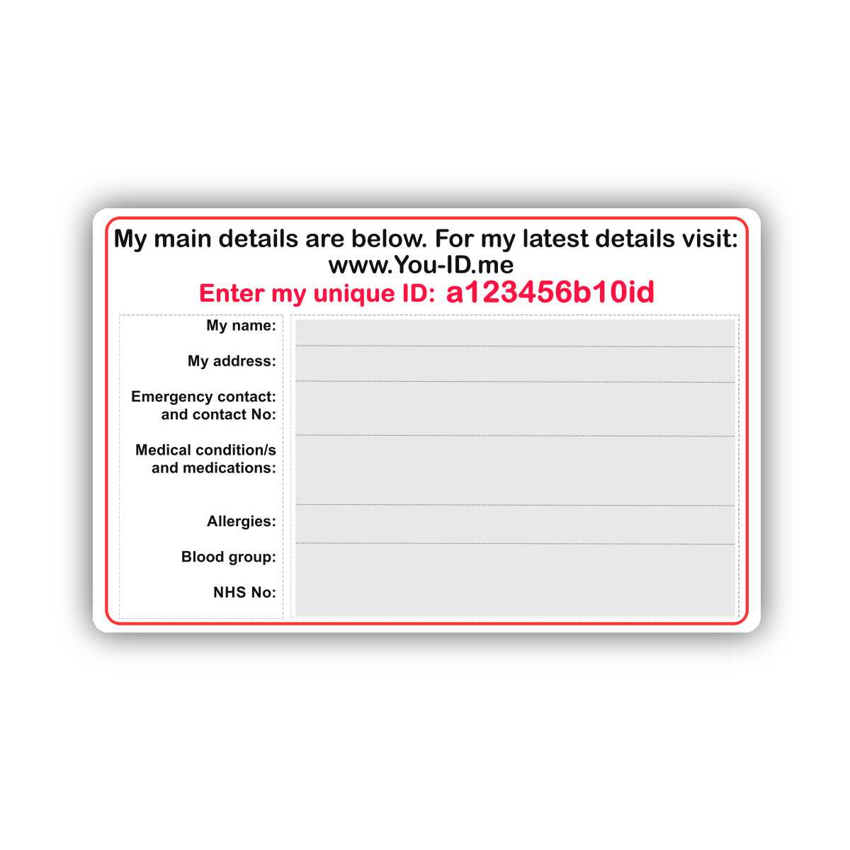 Amazing Medical Wallet Card Template – Air Media Design For Medical Alert Wallet Card Template