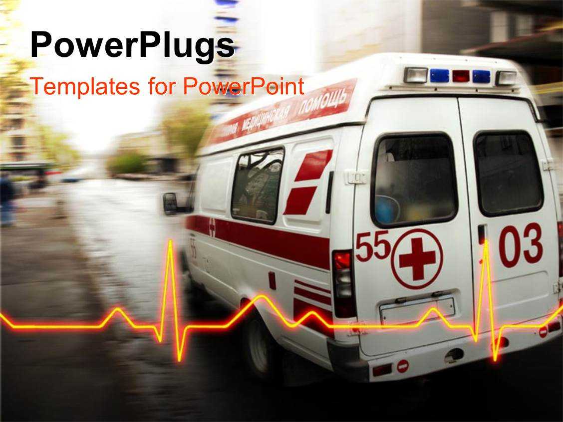 Ambulance Powerpoint Templates W/ Ambulance Themed Backgrounds In Ambulance Powerpoint Template