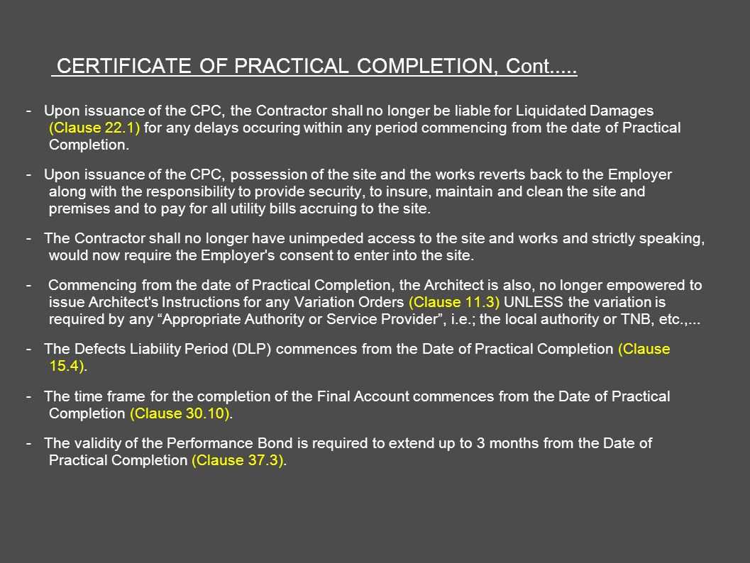 Architect's Certification Under The Pam Contract 2006 Within Practical Completion Certificate Template Jct