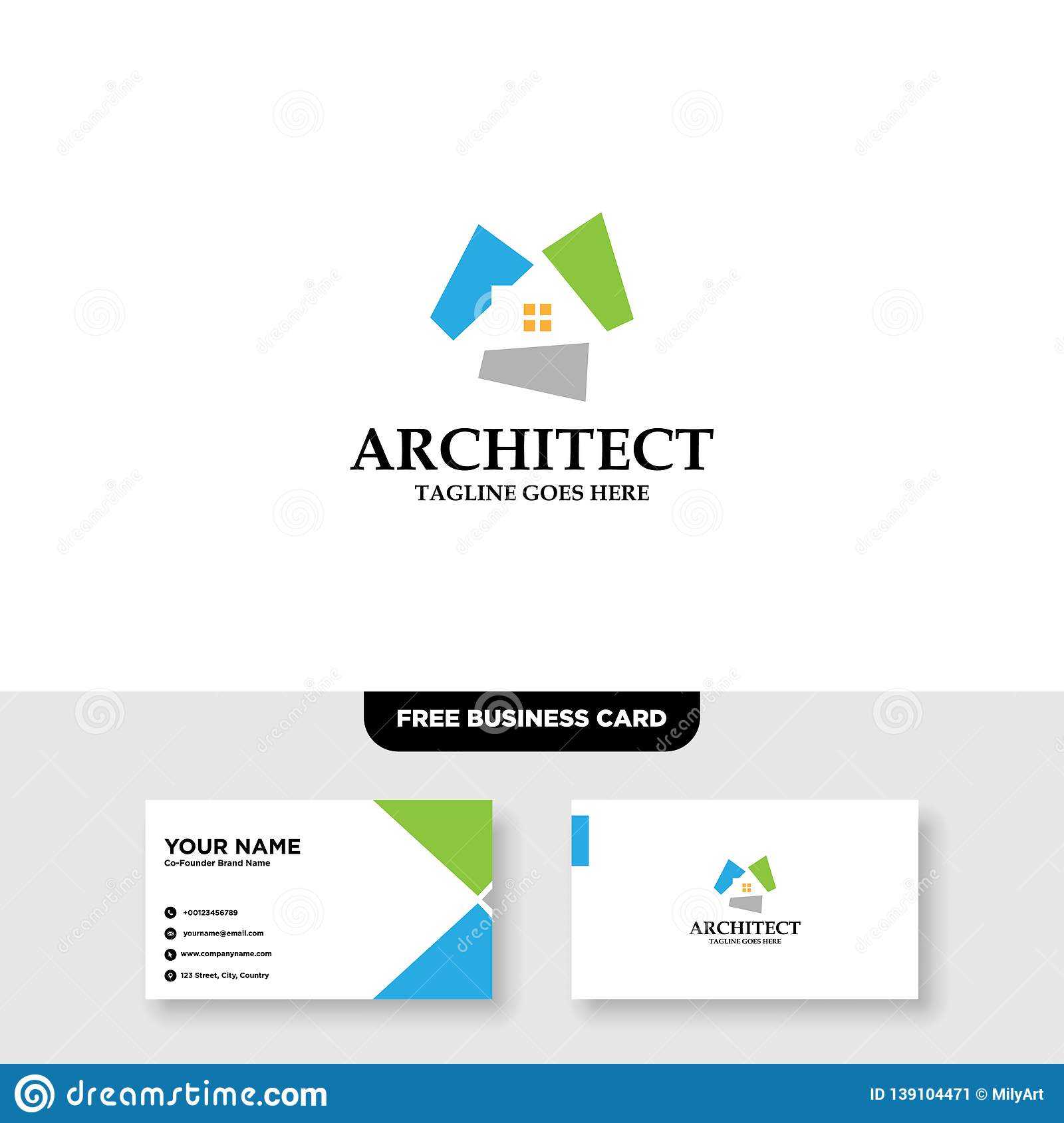 Architecture Company, Construction, Architect, Vector Logo Intended For Ibm Business Card Template