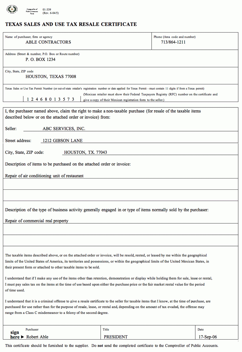 Auditing Fundamentals For Resale Certificate Request Letter Template