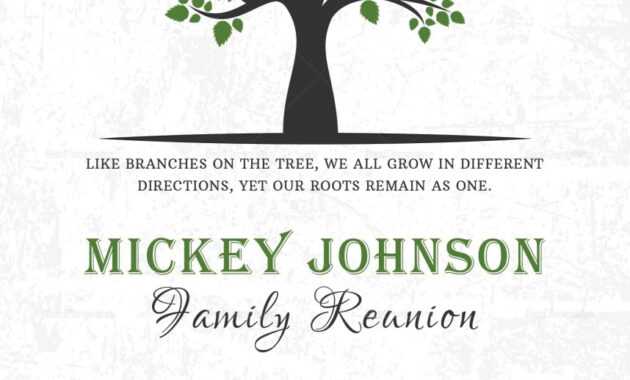 Awesome Family Reunion Invitation Templates Template Ideas with regard to Reunion Invitation Card Templates