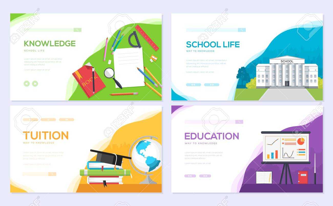 Back To School Information Brochure Card Set. Student Template.. With Student Brochure Template