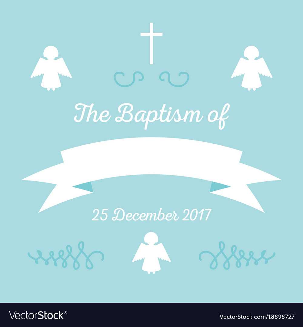 Baptism Invitation Template Throughout Baptism Invitation Card Template