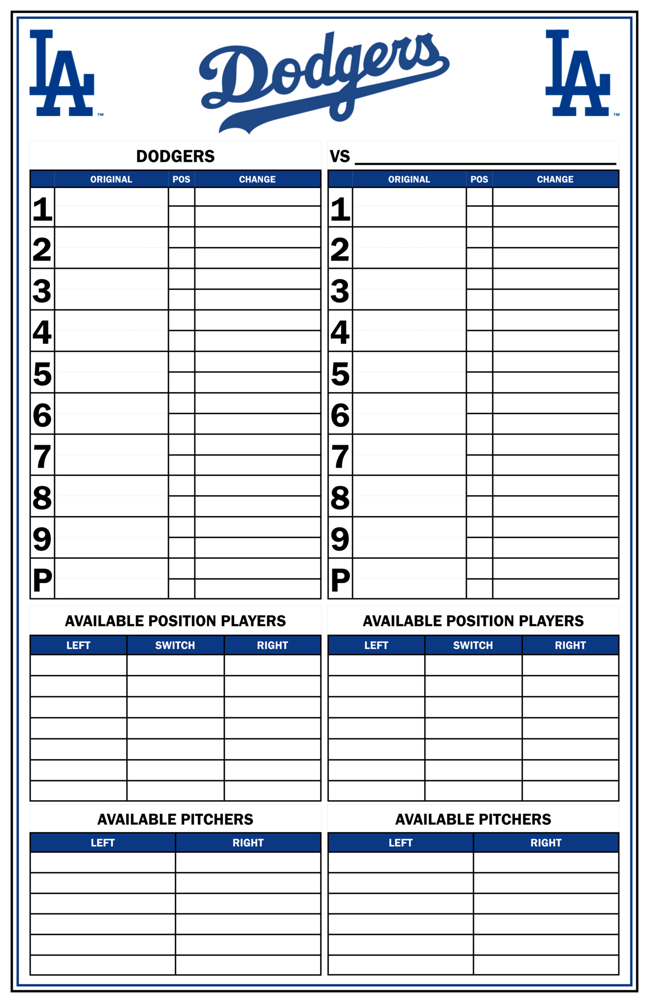 Baseball Lineup Template Free Fielding Card Pdf Printable With Regard To Dugout Lineup Card Template