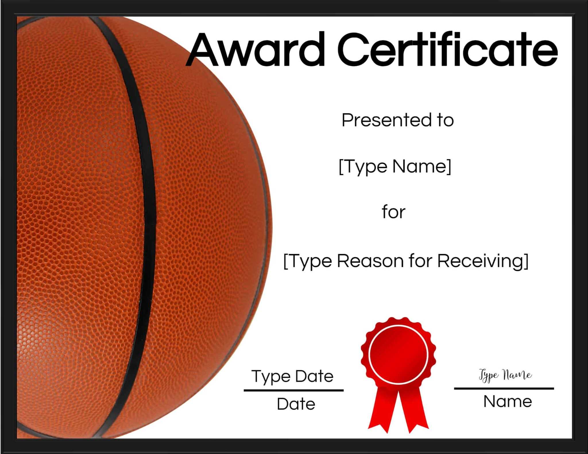 Basketball Certificates With Regard To Basketball Certificate Template ...