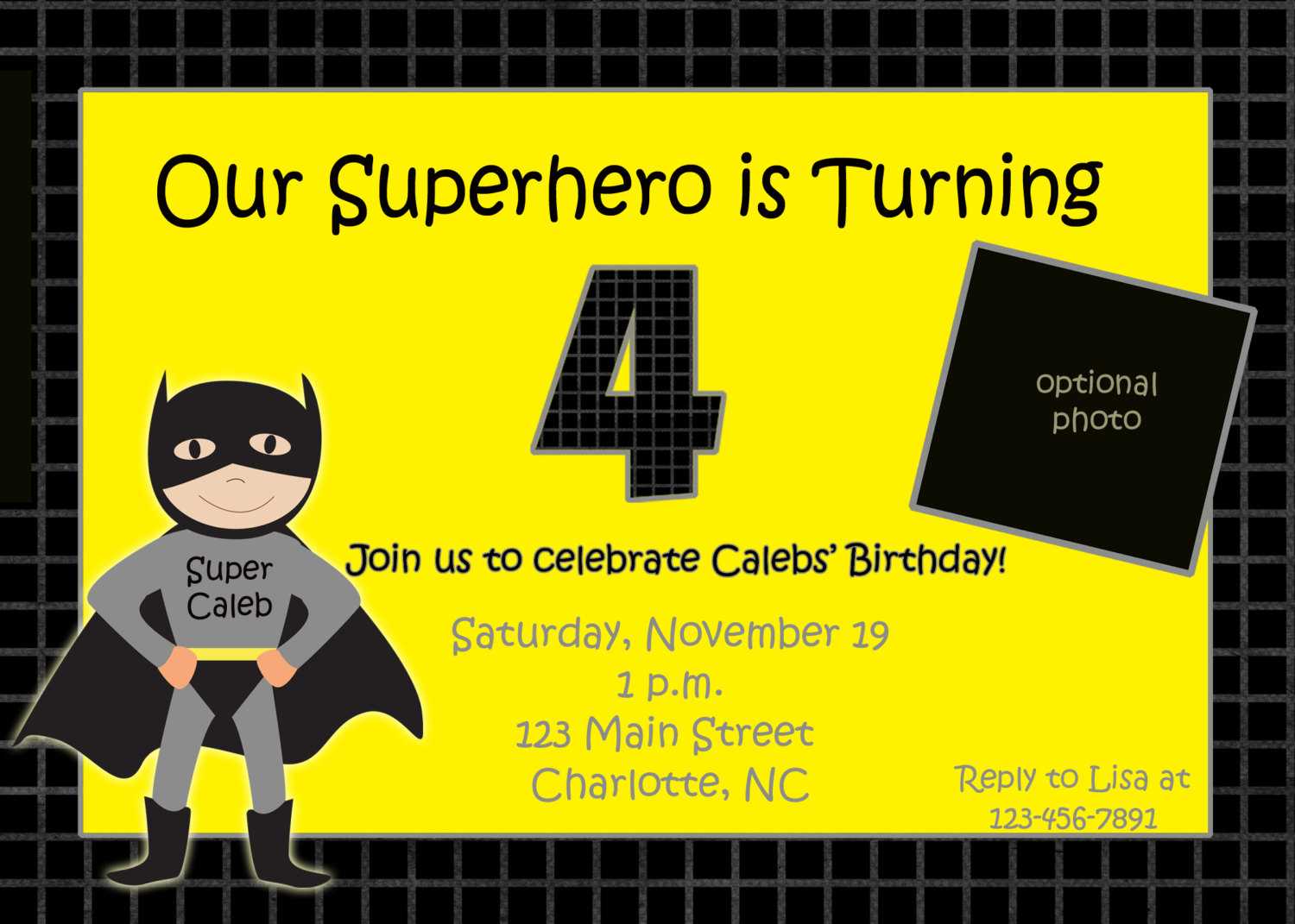 Batman Birthday Invitations Templates Ideas : Batman Pertaining To Batman Birthday Card Template