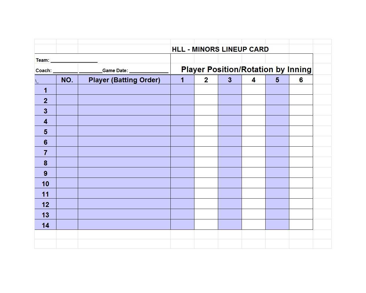 Batting Lineup Template – Colona.rsd7 With Free Baseball Lineup Card Template