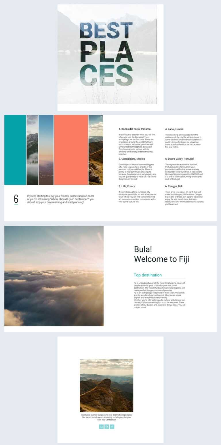 Travel Guide Brochure Template