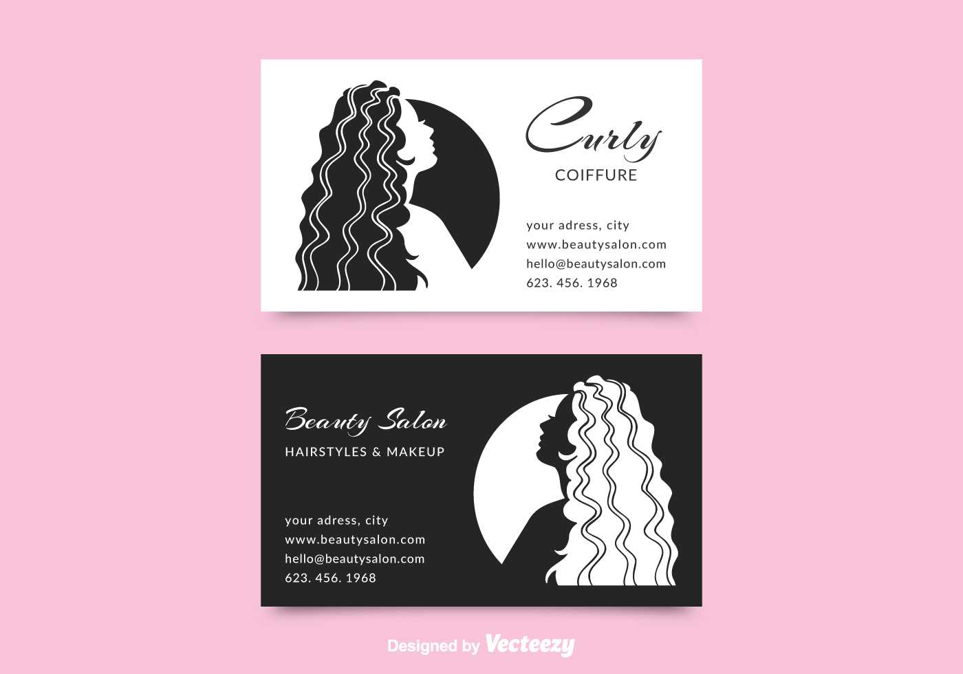 Beauty Salon Business Card Free Vector Art – (37 Free Downloads) Intended For Hairdresser Business Card Templates Free