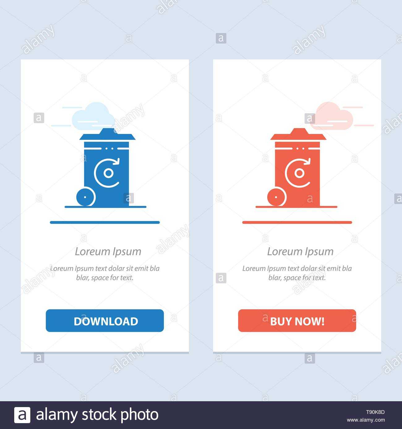 Bin, Recycling, Energy, Recycil Bin Blue And Red Download With Bin Card Template