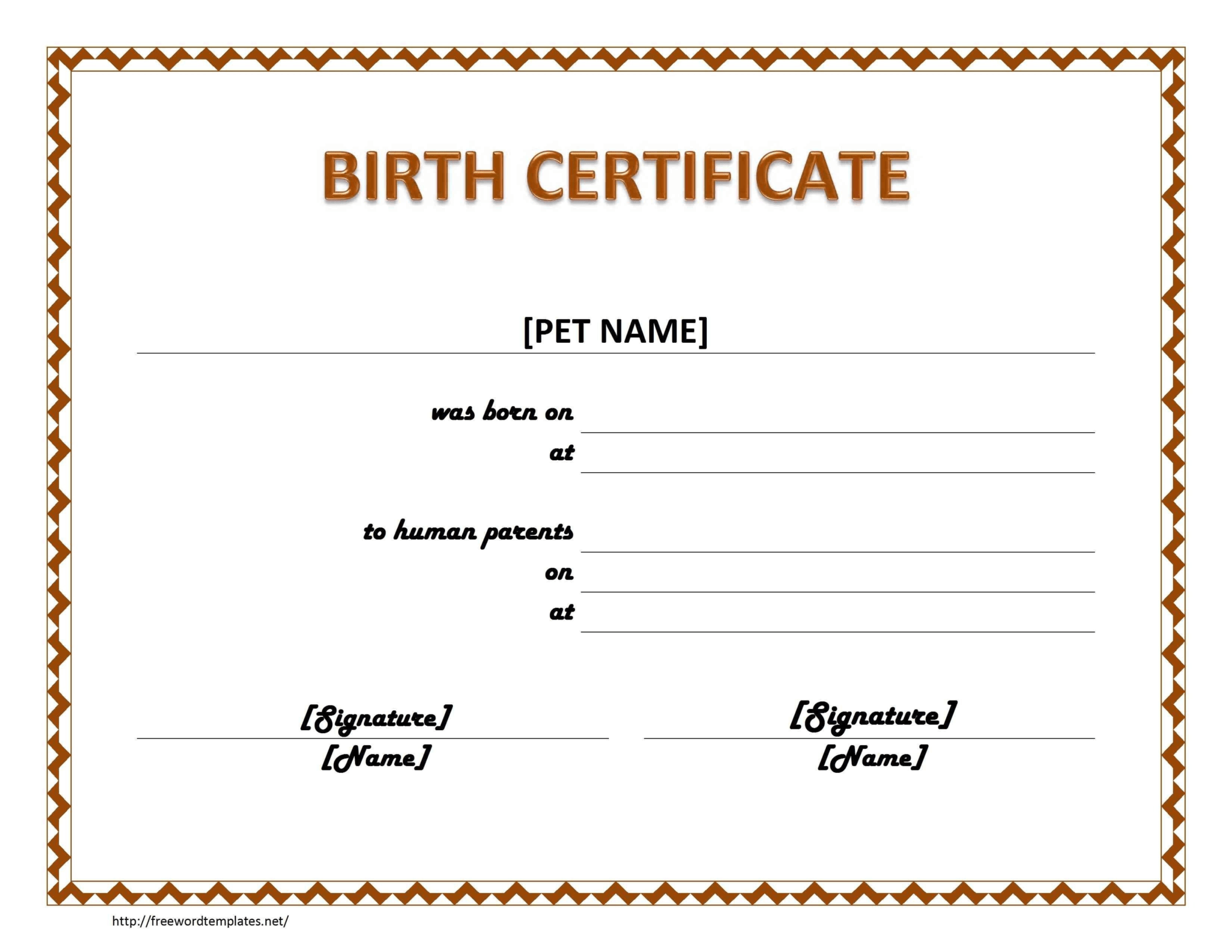 Birth Certificate Template 44 Free Word Pdf Psd Format For Build A Bear ...