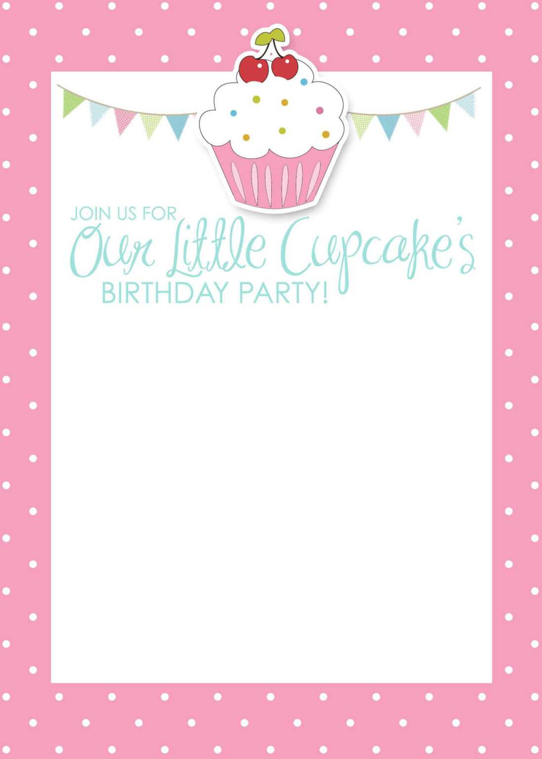 Birthday Invitation Card Template : Birthday Invitation Card With ...