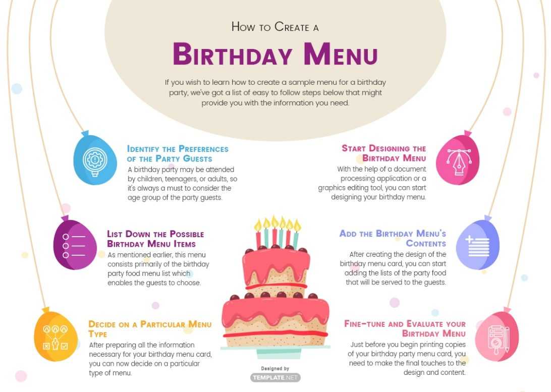 Birthday List Download 22 Menu Word Psd Indesign Template Pertaining To Indesign Birthday Card Template
