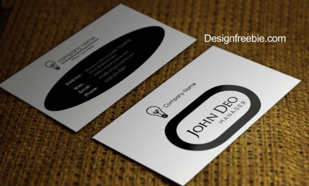 Black And White Free Business Card Template Psd with Black And White Business Cards Templates Free