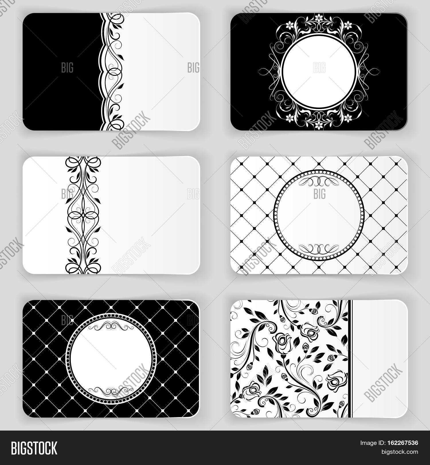 Black White Vintage Image & Photo (Free Trial) | Bigstock Pertaining To Black And White Business Cards Templates Free