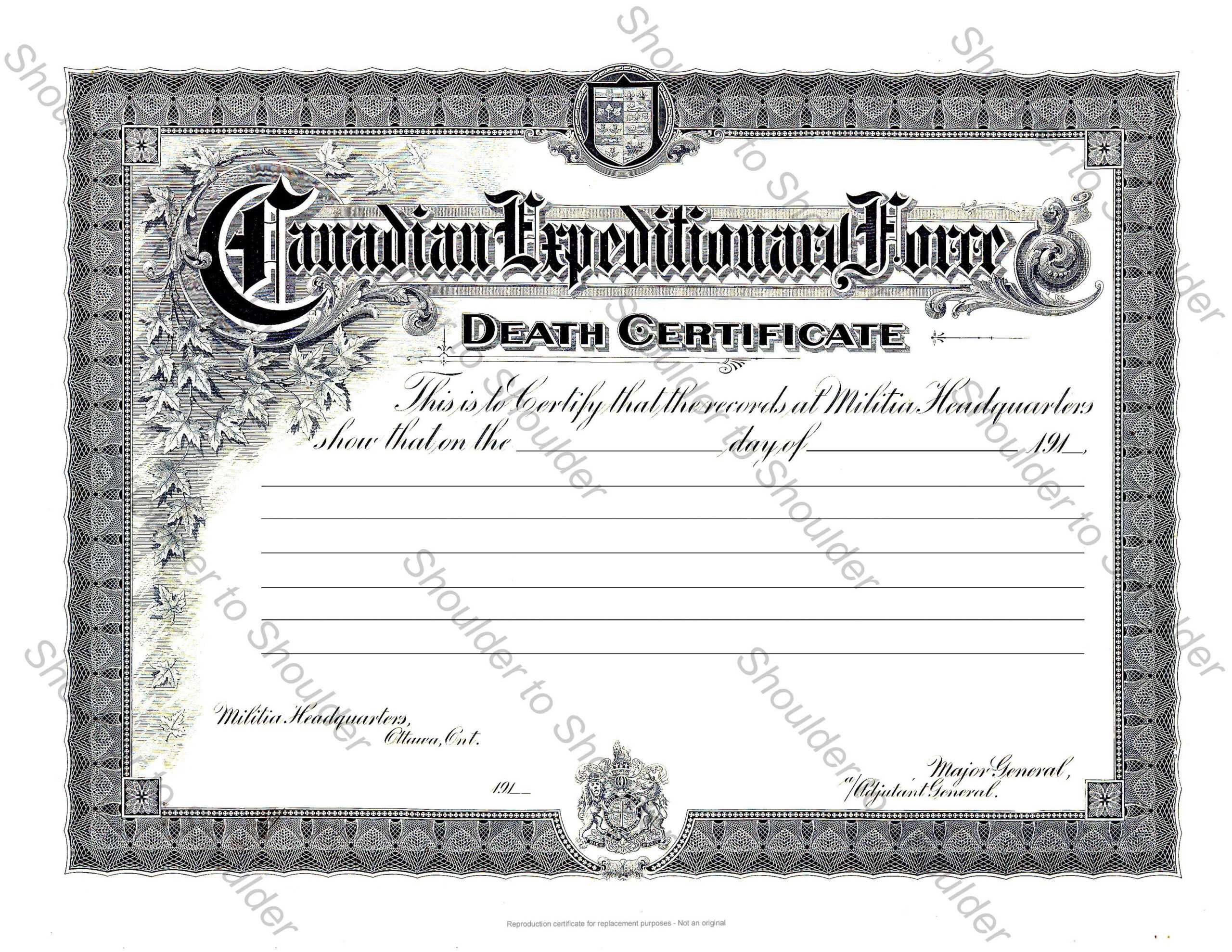Blank Death Certificate Template ] – Fake Death Certificate With Regard To Fake Death Certificate Template