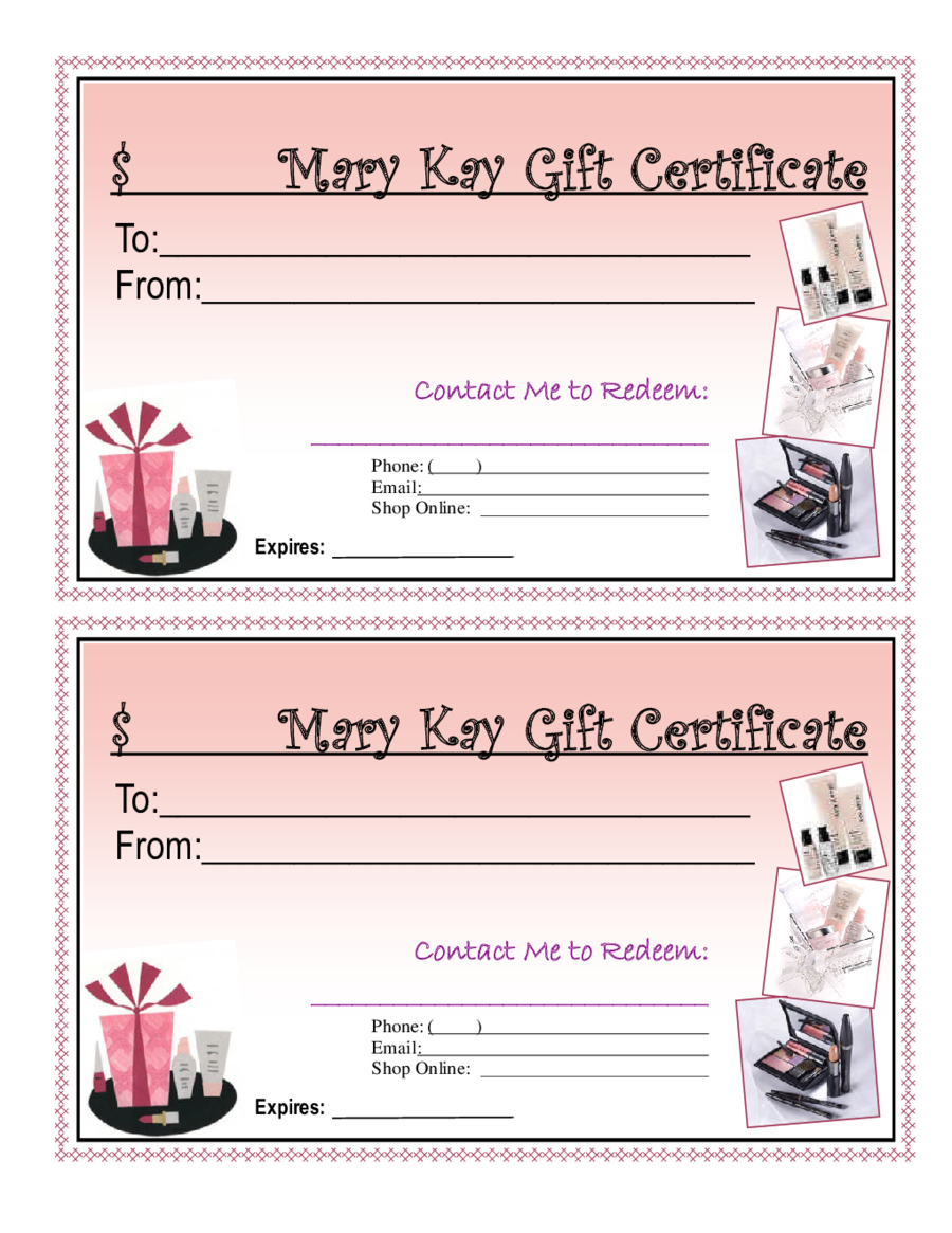 Blank Giftcertificates – Edit, Fill, Sign Online | Handypdf In Mary Kay Gift Certificate Template