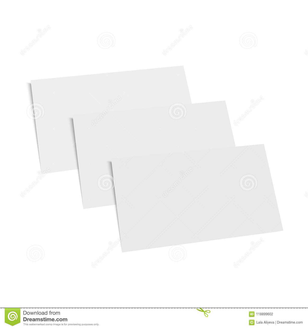Blank Of Business Card Template. Vector. Stock Vector Regarding Plain Business Card Template
