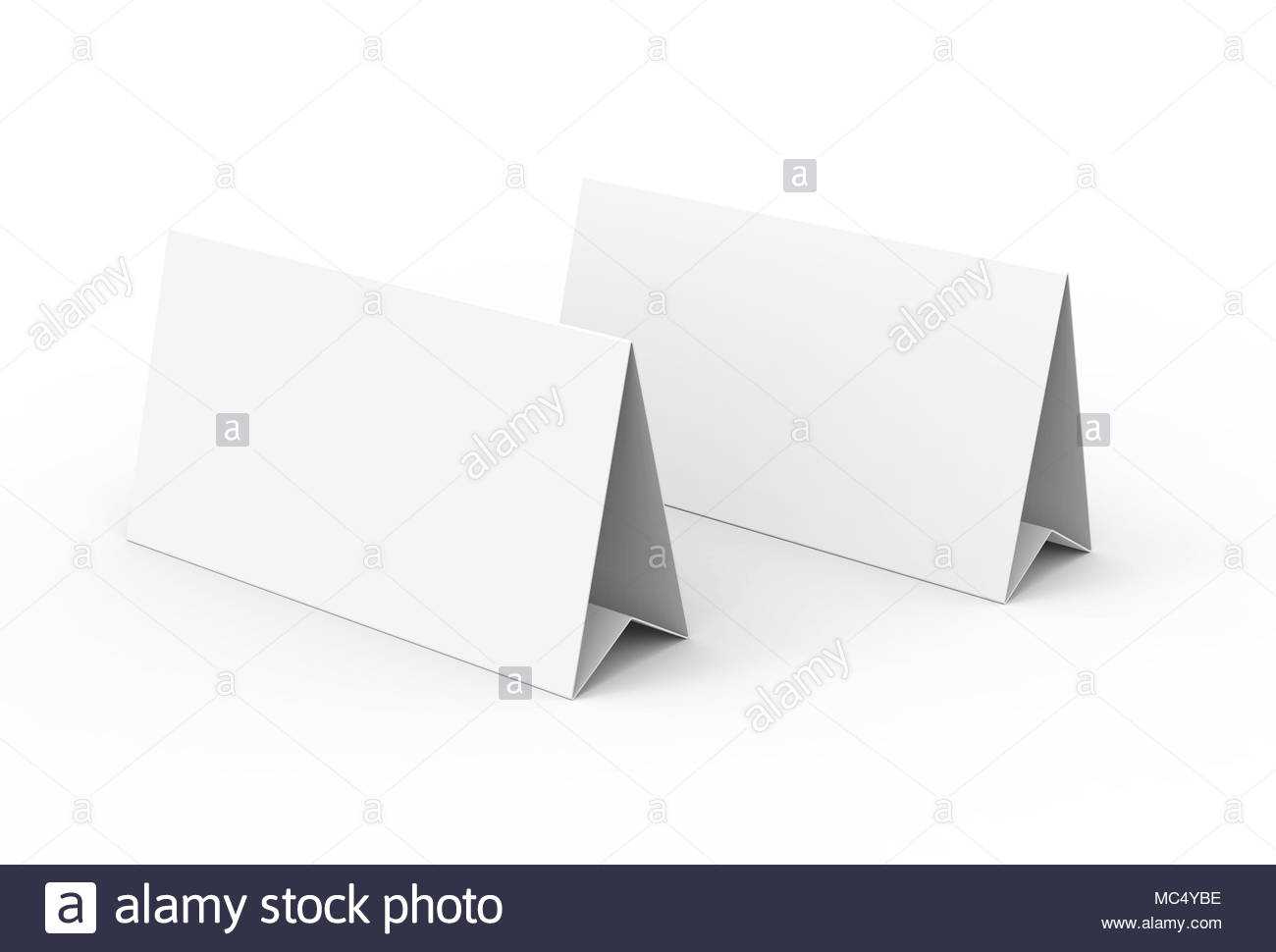 Blank Paper Tent Template, White Tent Cards Set With Empty With Regard To Blank Tent Card Template