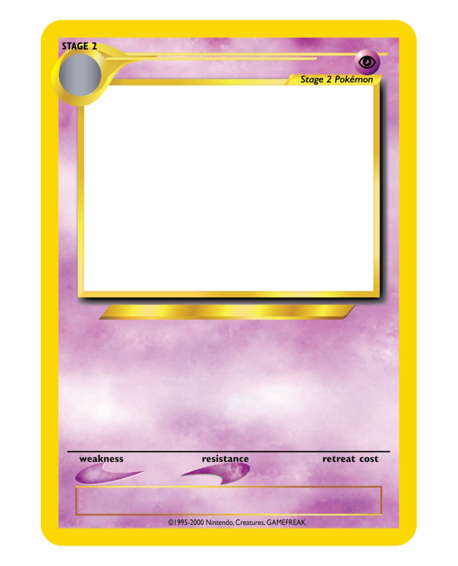 Blank Pokemon Trading Card Templates 220184 Template Throughout Free Sports Card Template
