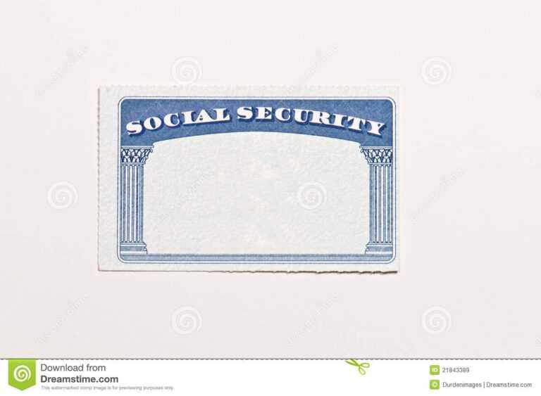 novelty social security card template download free