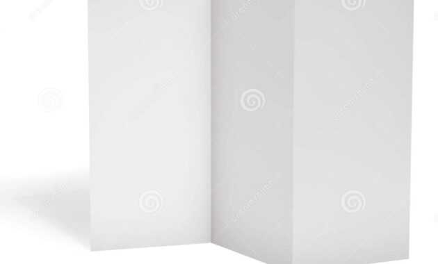 Blank Triple Leaflet Template Stock Illustration with Travel Brochure Template Ks2