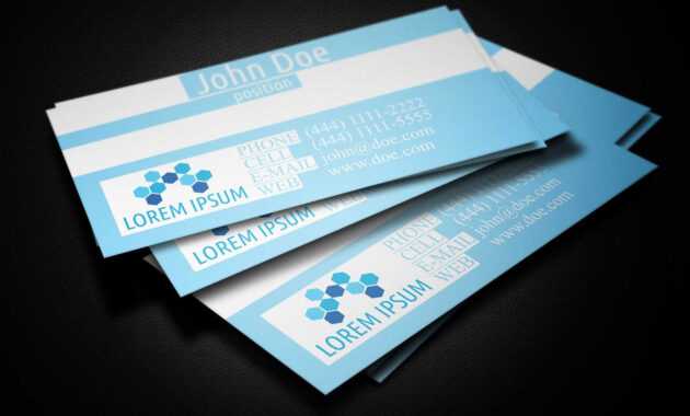 Blue Medical Business Card Template - Business Cards Lab intended for Medical Business Cards Templates Free