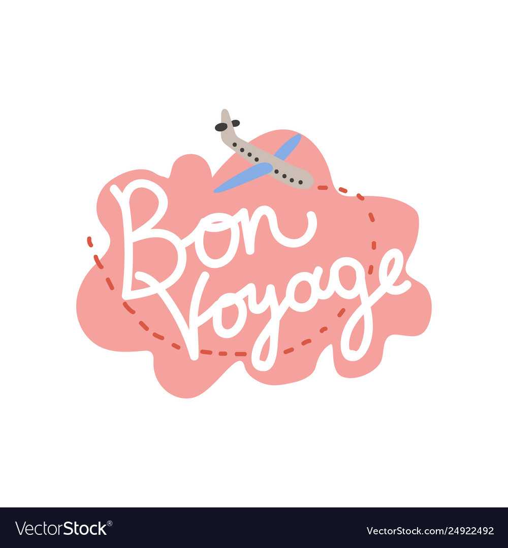 Bon Voyage Have Nice Trip Banner Template For Bon Voyage Card Template