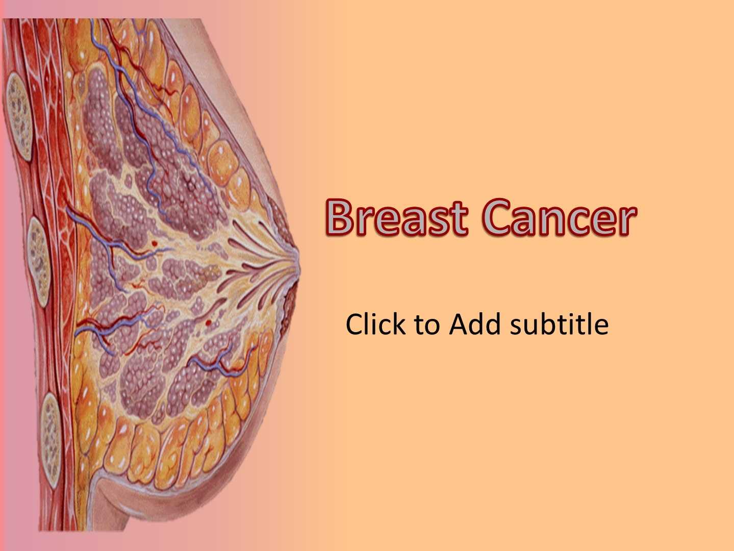 Breast Cancer – Animated Powerpoint Template ~ Free Medical With Breast Cancer Powerpoint Template