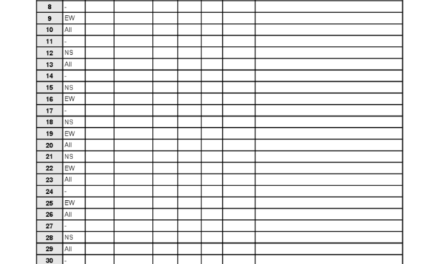 Bridge Score Sheet - 6 Free Templates In Pdf, Word, Excel with Bridge Score Card Template