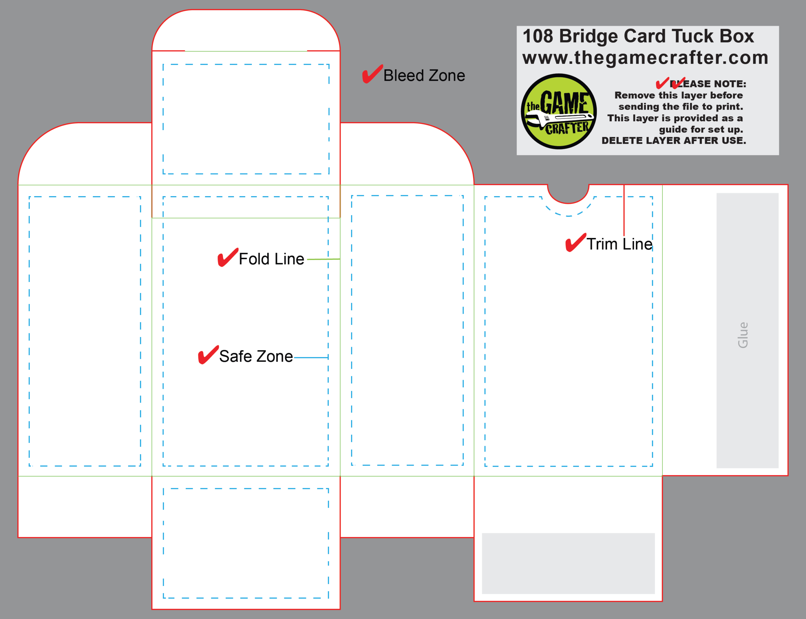 Bridge Tuck Box (108 Cards) Intended For Playing Card Template Illustrator