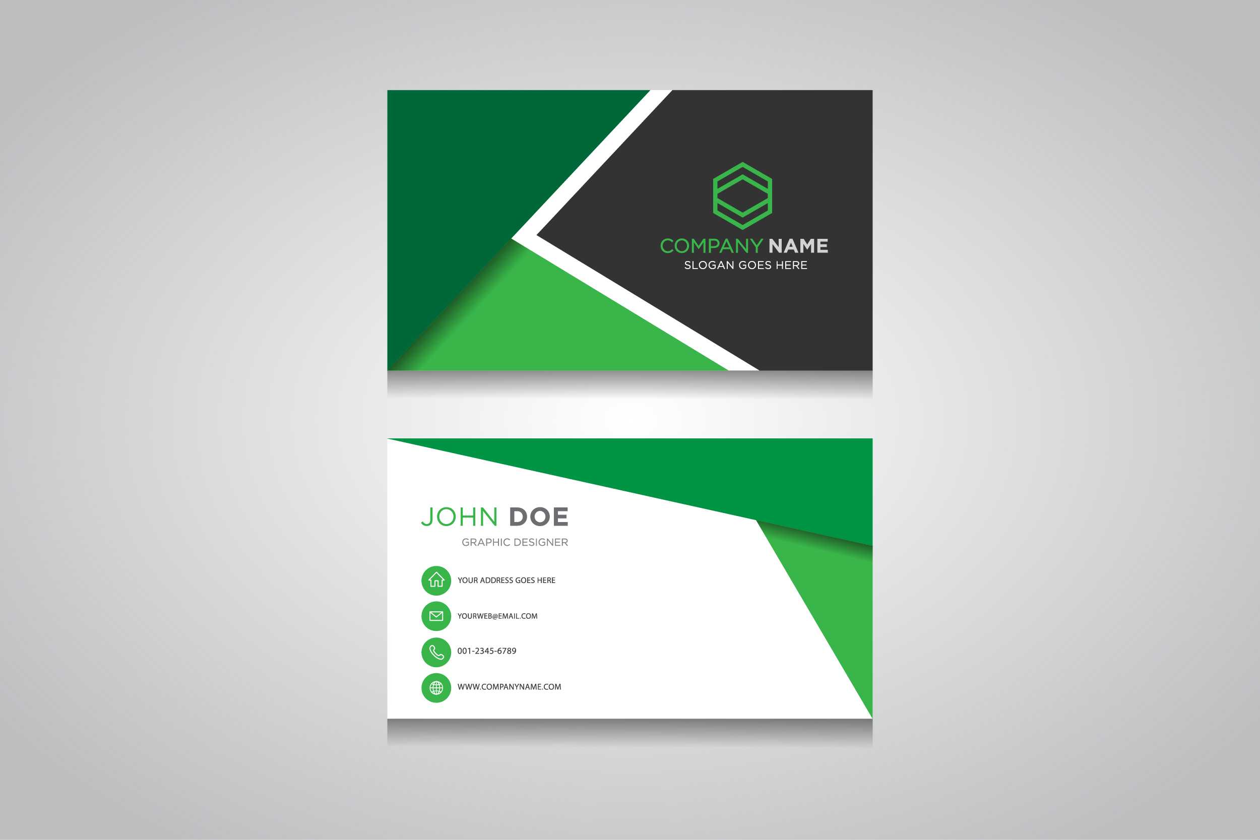 Business Card Template. Creative Business Card With Buisness Card Template