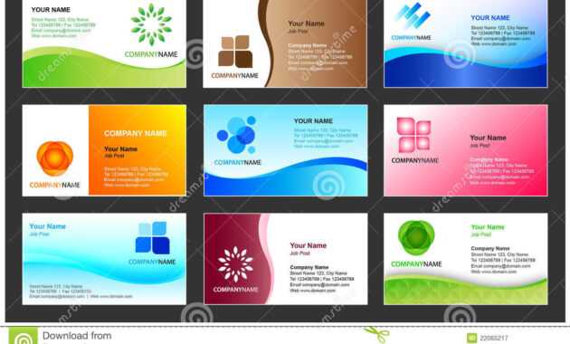 Business Card Template Design Stock Vector - Illustration Of intended for Template For Calling Card
