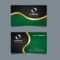 Business Card With Green On Bottom, Black On Top And Golden With Regard To Hvac Business Card Template