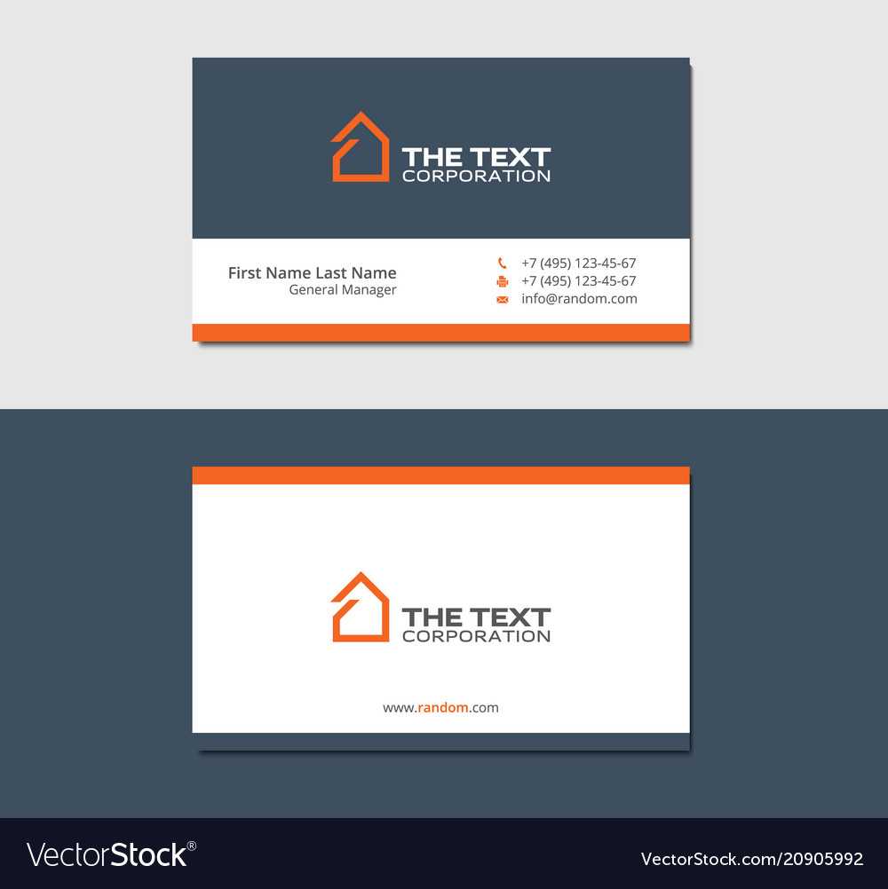 Business Cards Template For Real Estate Agency With Real Estate Agent Business Card Template