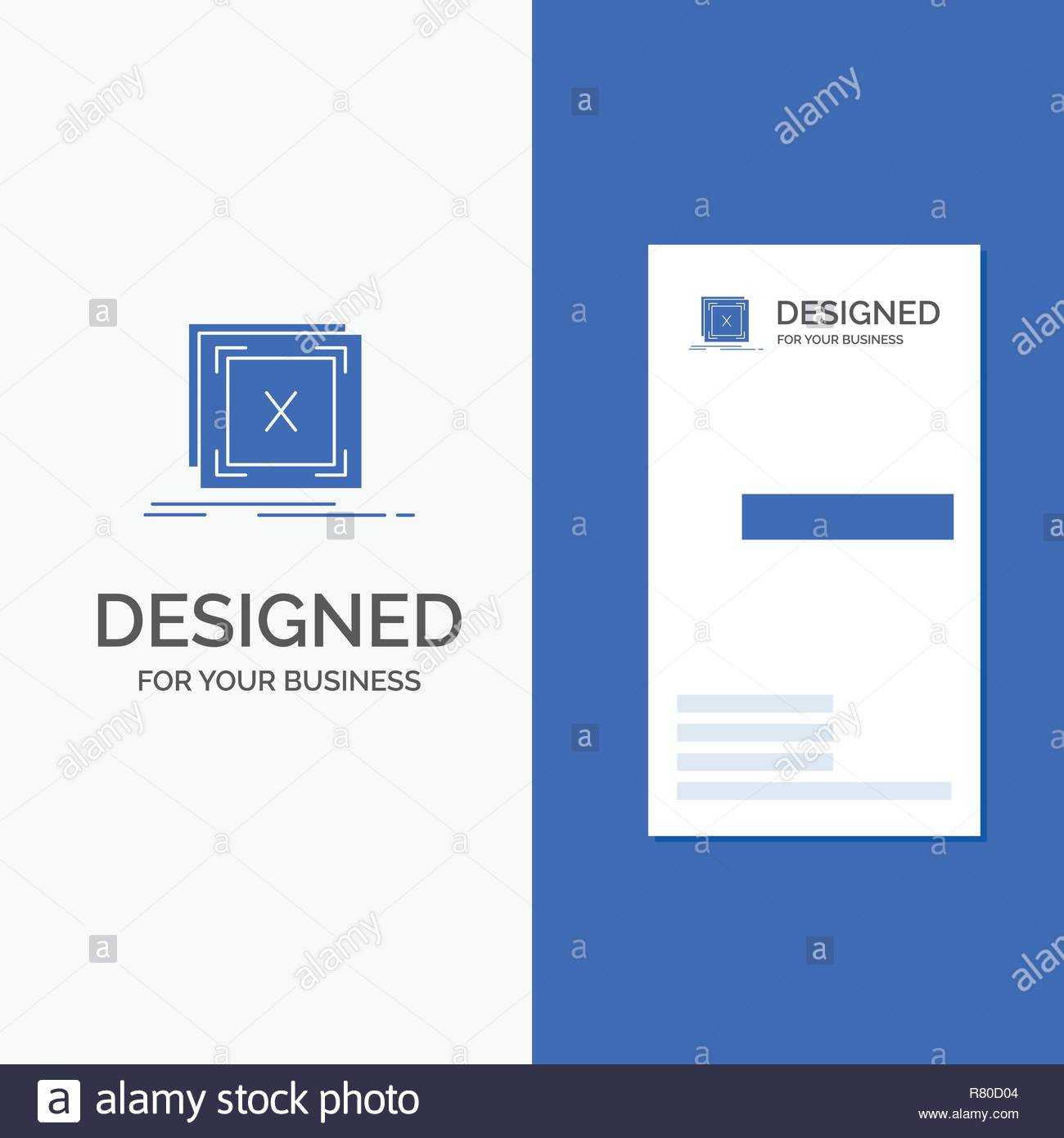 Business Logo For Error, Application, Message, Problem Within Queue Cards Template