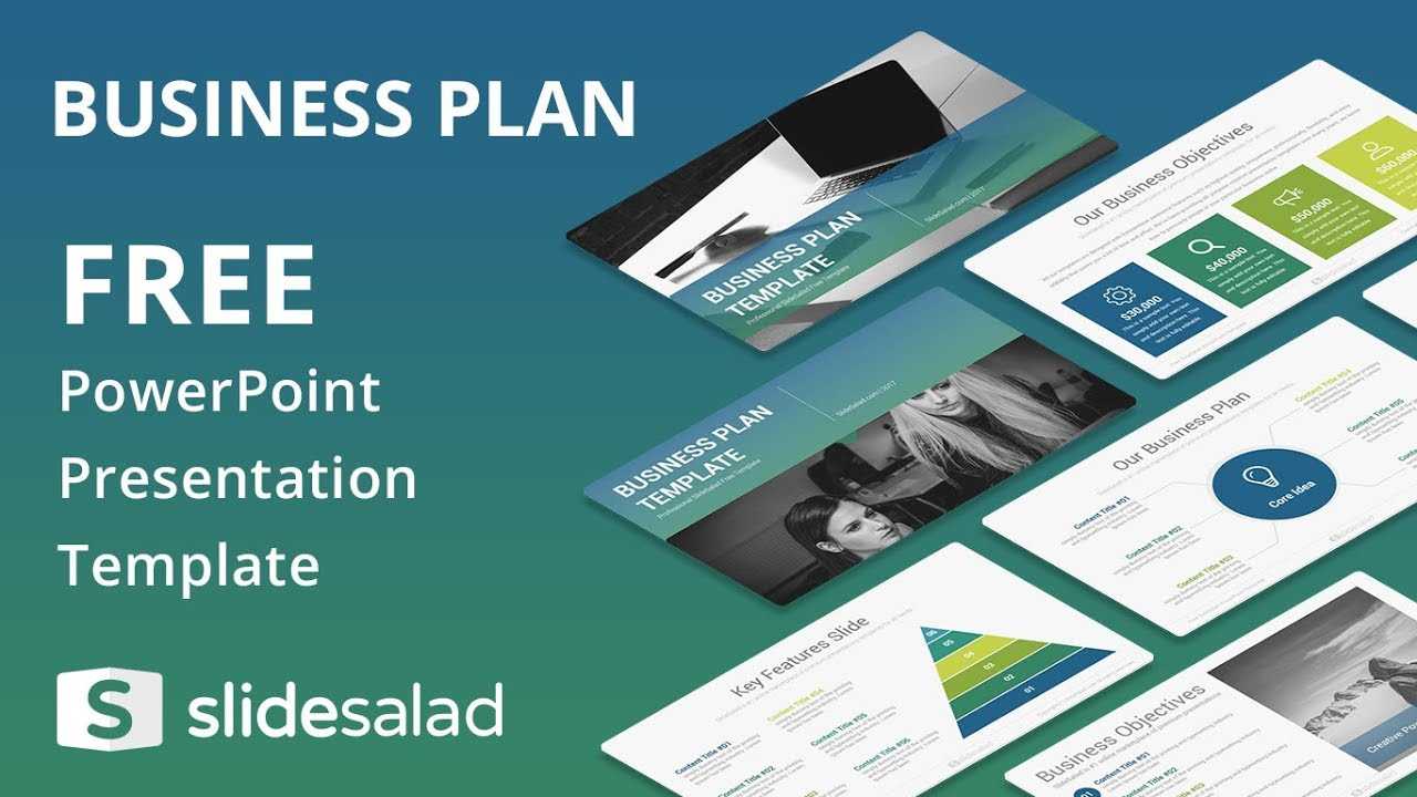 Business Plan Free Powerpoint Template Design Slidesalad With Regard To Business Card Template Powerpoint Free