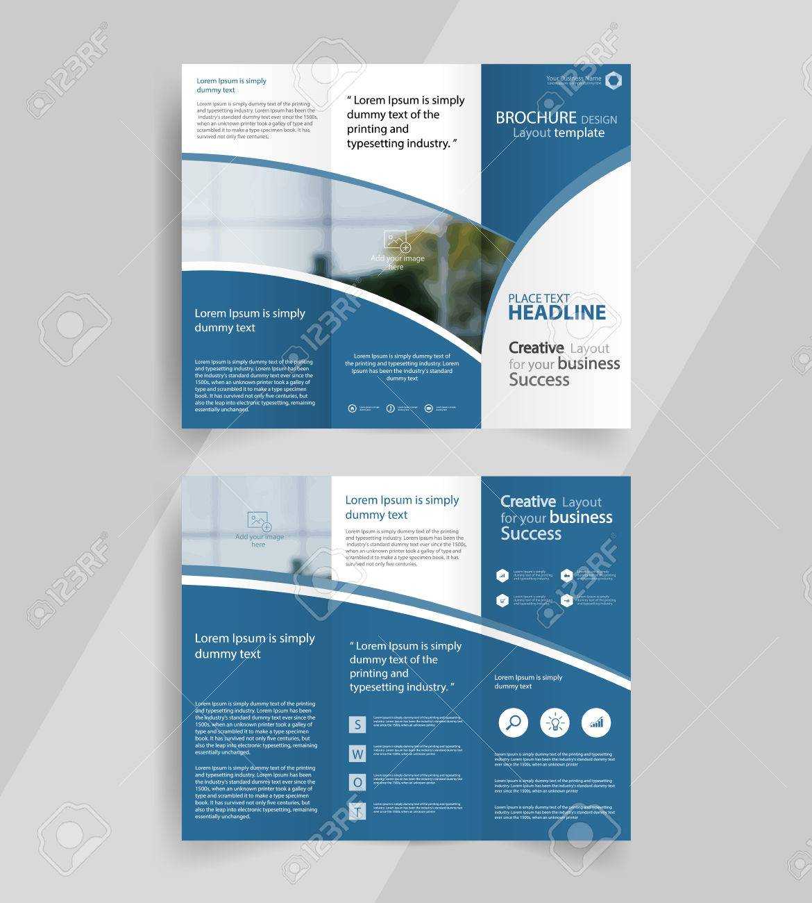 Business Tri Fold Brochure Layout Design ,vector A4 Brochure.. With Tri Fold Brochure Template Illustrator